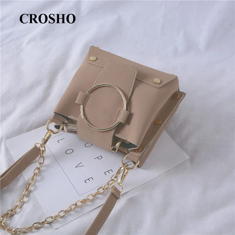 YOUBROER Bucket Bag Cross Body Bag Single Shoulder Bag Female