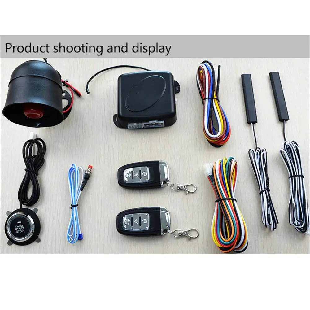 Auto Anti-theft Alarm Car Comfortable Keyless Entry One Button Start Remote Control System Automobile Car Accessories