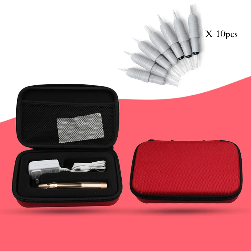 

1Set Electric Permanent Makeup Machine Eyebrow Makeup Tattoo machine kit For Eye Eyebrow Lip Body With 10pcs micro needles