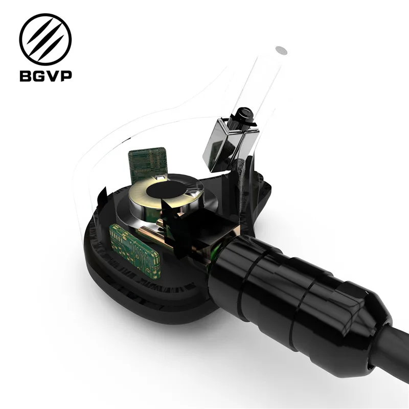 BGVP DS1 PRO HIFI наушники 1DD+ 2BA гибридная технология в уши IEM типы OCC с микрофоном/OCC покрытием с серебром без микрофона MMCX кабель