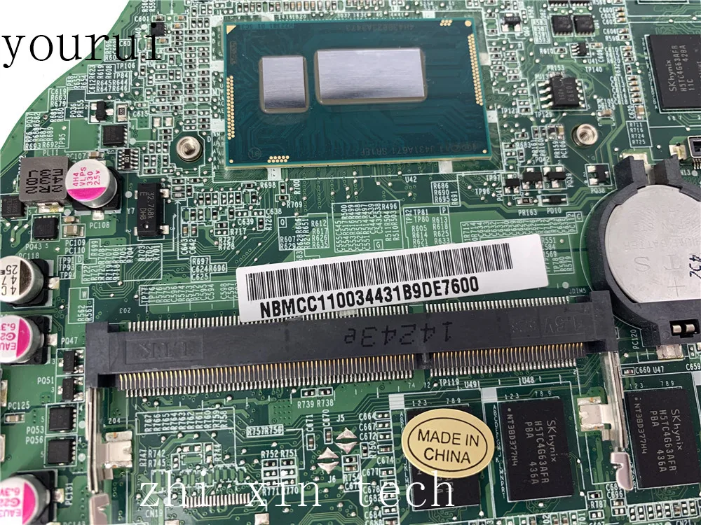  yourui NBMCC11003 For Acer Aspire V5-573 V5-573G Laptop motherboard DAZRQMB18F0 NB.MCC11.003 SR1EF 