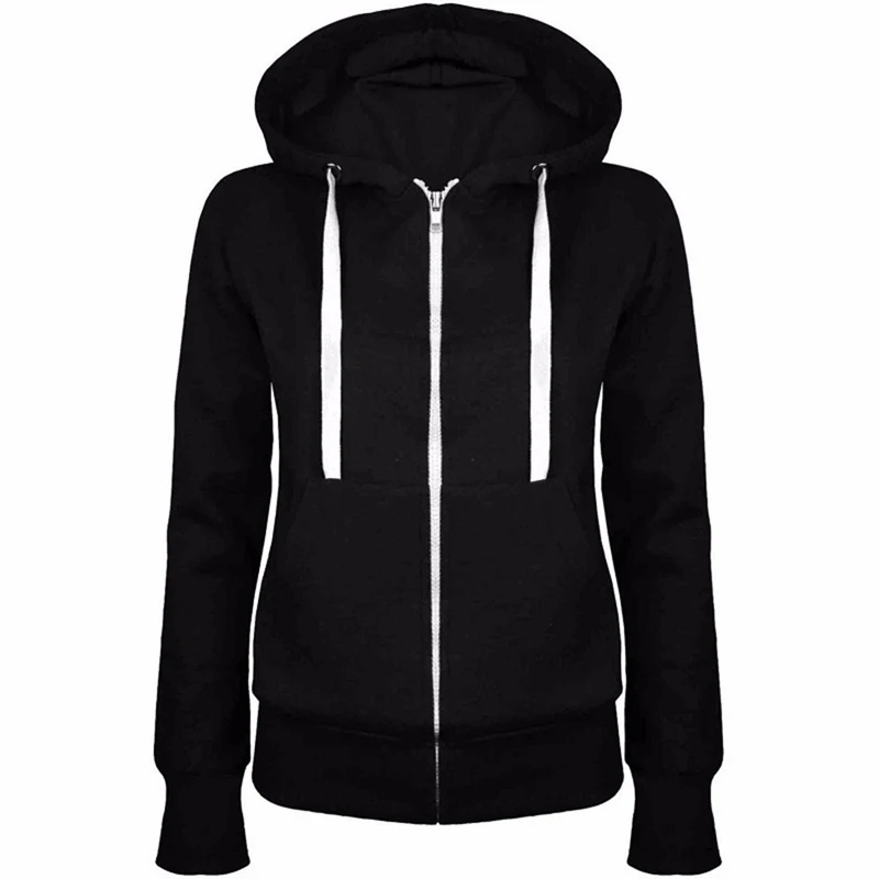 New Classic Women Hoodies Overcoat New Spring Autumn Zipper Hooded Sweatshirts Hoody Jacket Womens Coat Pockets Outerwear New Classic Women Hoodies Overcoat New Spring Autumn Zipper Hooded Sweatshirts Hoody Jacket Womens Coat Pockets Outerwear