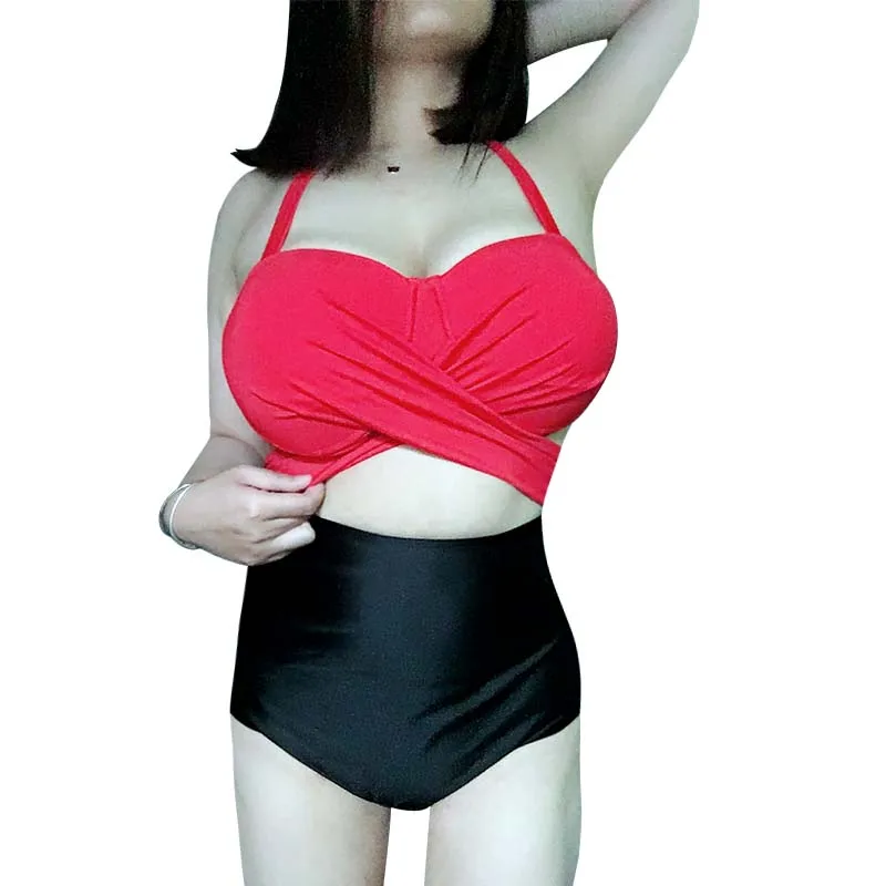 

New US Big Size Bikinis set swimsuit Hight Waist Bathing Suit Underwire Push-up Paddes Women Beach show Big cup Mix Size