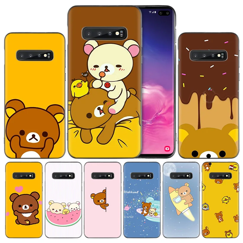 

Rilakkuma Relax Bear Soft Case Cover for Samsung Galaxy A50 A70 A40 A30 A20 A20e A10 A9 A8 A7 A6 Plus 2018 M30 M20 M10 Note 8 9
