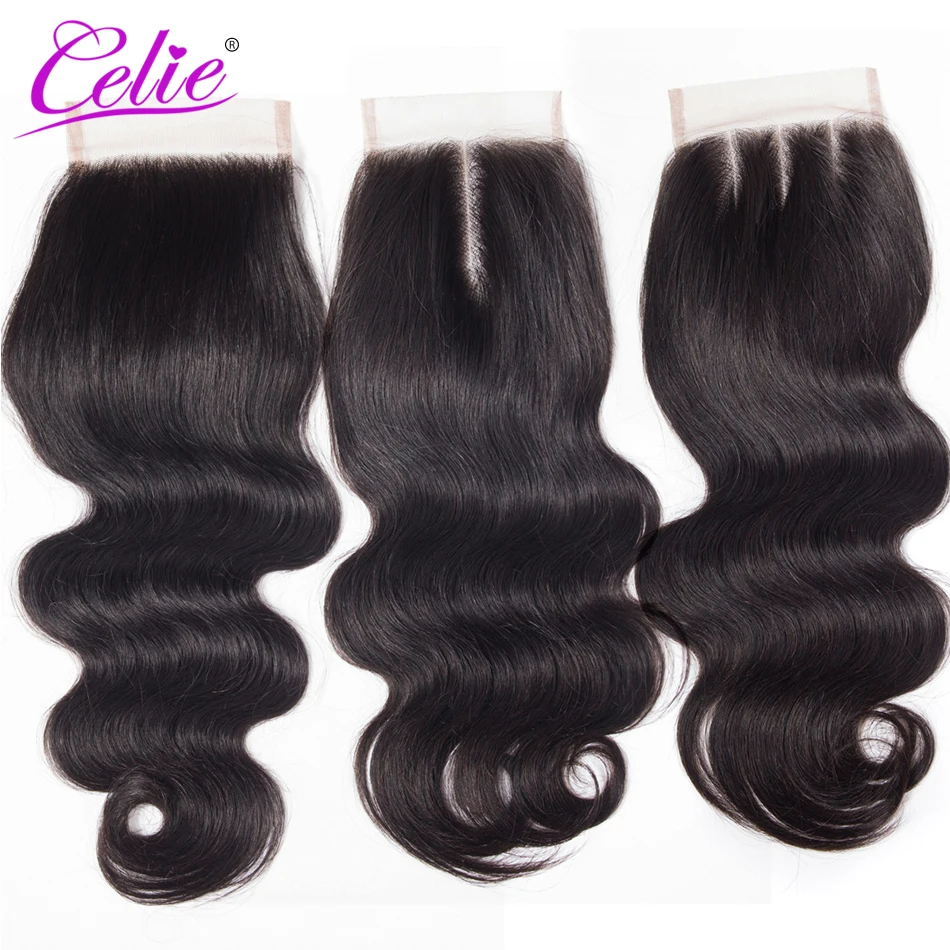 Celie Hair Body Wave Bundles With Closure Brazilian Hair Weave 3 Bundles With Lace Closure Remy Human Hair Bundles With Closure