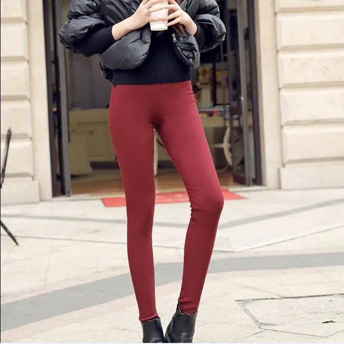 Горячая распродажа! осень зима женские брюки вельветовые утепленные брюки женские теплые узкие брюки плотные эластичные брюки D251