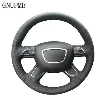 

GNUPME Artificial Leather Car Steering Wheel Cover for Audi Q7 2012-2015 Q3 Q5 2013-2016 A4 (B8) 2014 2015 A6 (C7) 2014-2016
