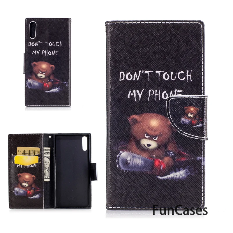 Чехол-кошелек для fundas Xperia корпус XZS coque XZ чехол 5 2 дюймов + держатели карт Soni hoesje Xpera
