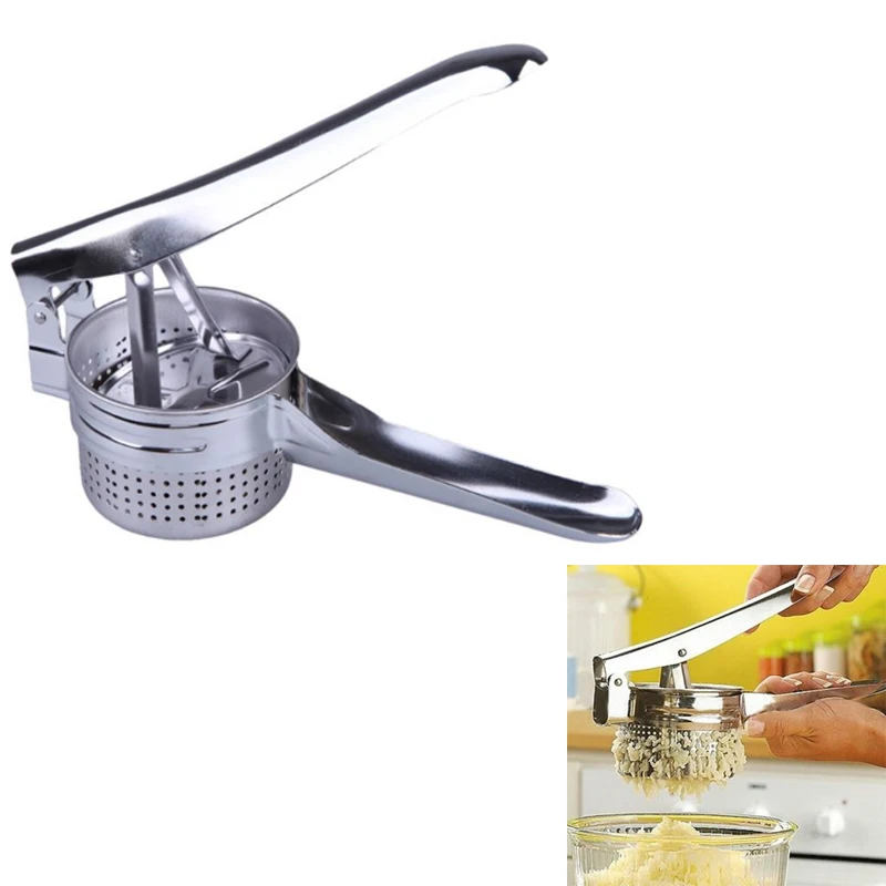Stainless Steel Manual Potato Masher Squeezer Potatoes Mud Pressure