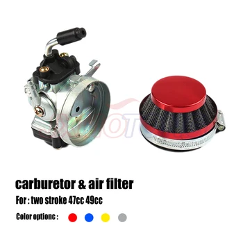 

Carb Carburetor with Air Filter Red / blue /gold / silver For mini motor 49cc 50cc 60cc 66cc 80cc 2-Stroke Motorized Bike