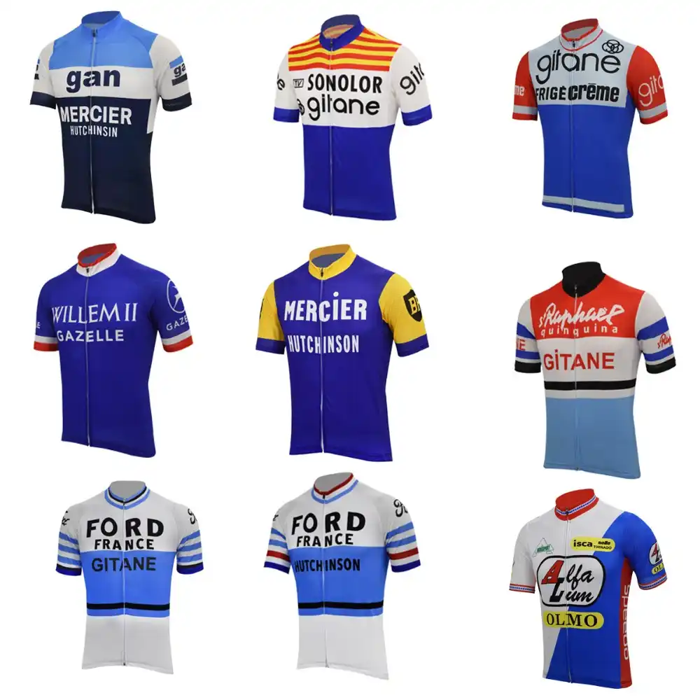 BIC Vélo Jersey Rétro Vintage Bikes Shirt Taille XL Cool Bike Jersey cycling shirt