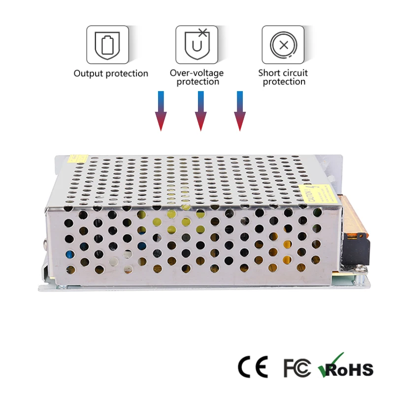 12V5A 60 Вт Трансформаторы освещения 110 V 220 V AC/DC 12 В переключатель Питание адаптер конвертер для RGB Светодиодные ленты водителя света