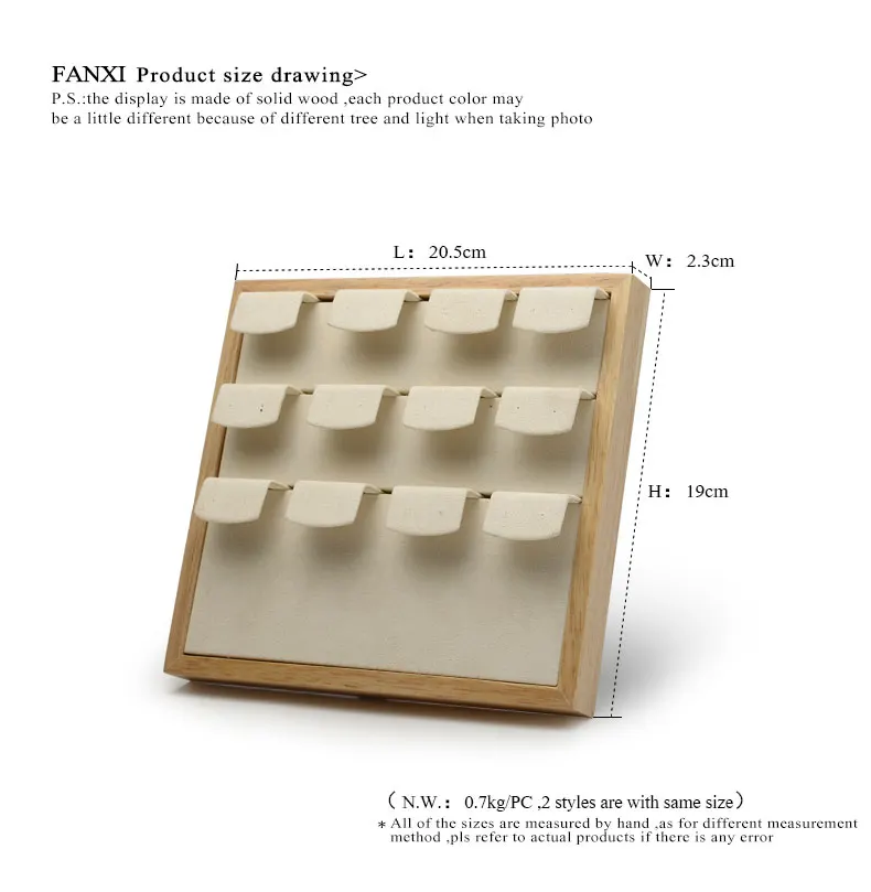 FANXI серьги из цельного дерева дисплей стенд уха Стад дисплей держатель стойки с микрофиброй 12 мест для ювелирных изделий выставочная витрина