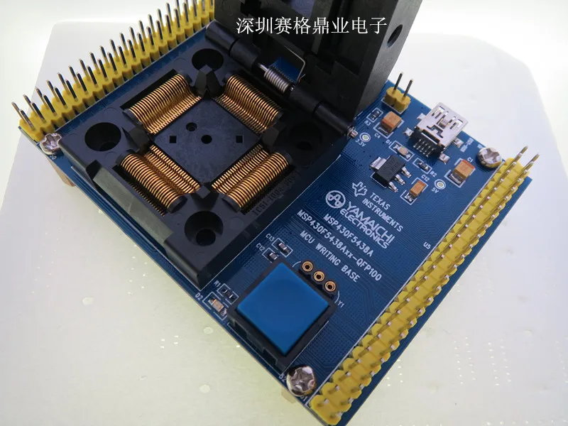 ethernet cable tracer Clamshell 100%New&Original MSP430F5438A QFP100 YAMAICHI  IC Burning seat Adapter testing seat Test Socket test bench network wire tester