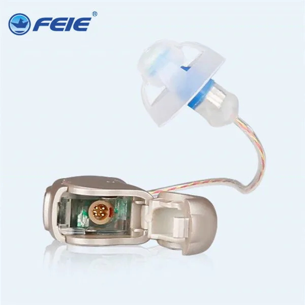 Медицинские инструменты программируемый слуховой аппарат с 4 канальный MY-19 RIC Наушники Цифровой усилители слуха - Цвет: left ear