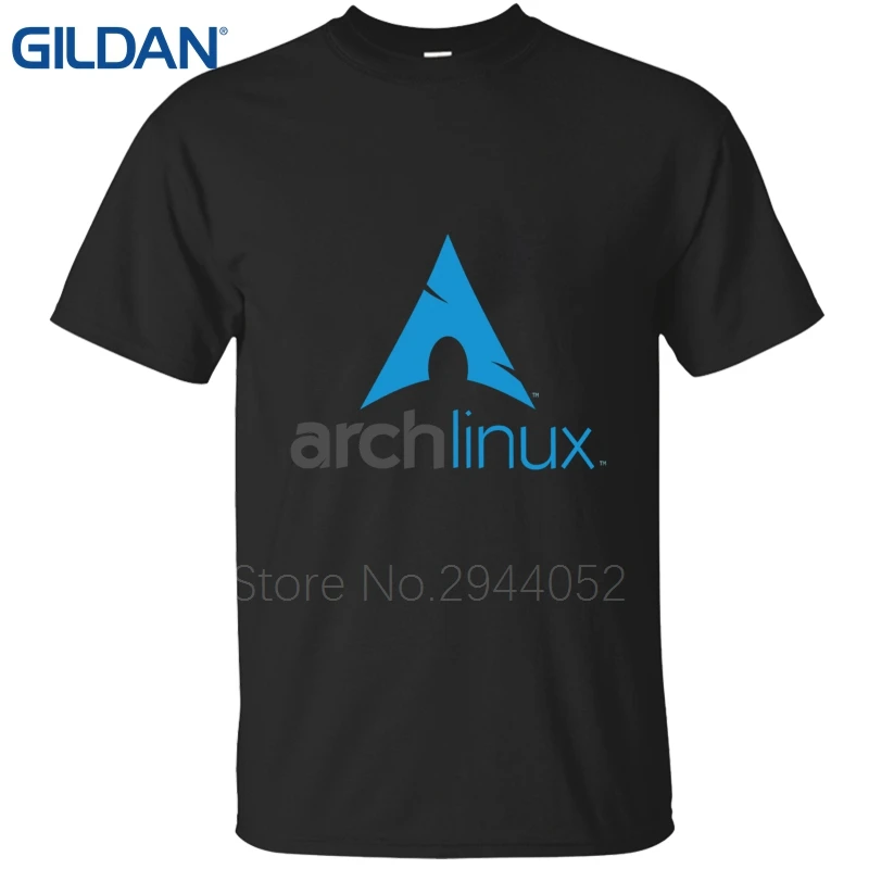 Novelty tshirt Arch Linux Logo Better blue Short Sleeves men tee shirt cotton simple jersey O-Neck | Мужская одежда