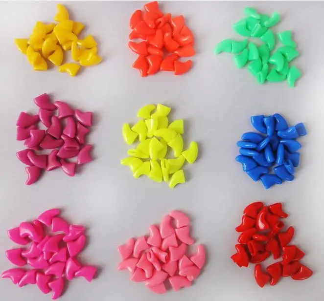 2016 Free Shipping Lots 1000pcs 14 Colors Soft Cat Pet Nail Caps Claw Control Paws off + 5pcs Adhesive Glue Size XS S M L | Дом и сад