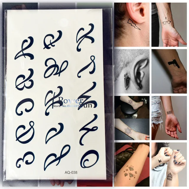 25 Styles Melody Tattoo Stickers Arabic Numerals, Kids Alphabet Letters Waterproof Tattoo Paste Body Art On Arm Legs Women Men 25 Styles Melody Tattoo Stickers Arabic Numerals, Kids Alphabet Letters Waterproof Tattoo Paste Body Art On Arm Legs Women Men