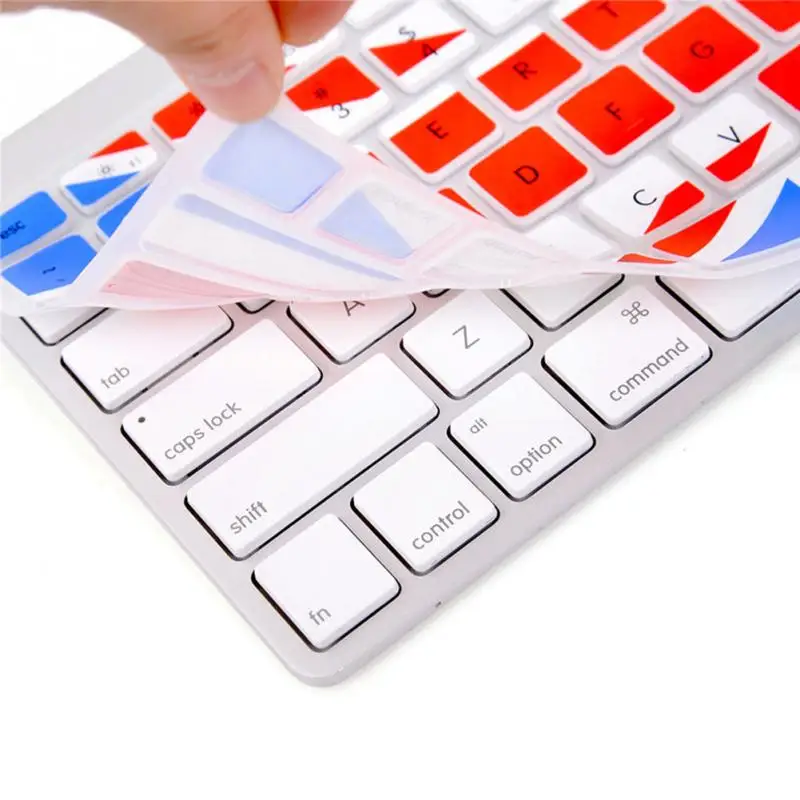 Чехол для клавиатуры Apple 1" 15" Радужный ноутбук наклейки для клавиатуры США и силиконовый чехол для защиты кожи