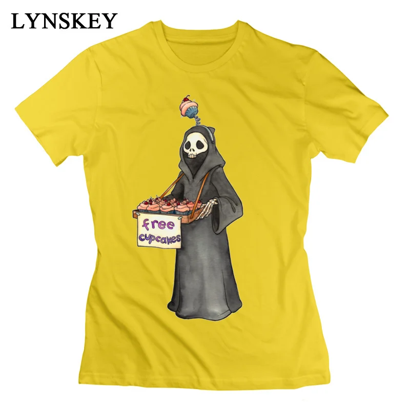 LYNSKEY Women T-Shirts Slim Fit Family Tops Tees Summer Fall 100% Cotton Round Neck Short Sleeve Slim Fit Free Cupcakes Sweatshirts black