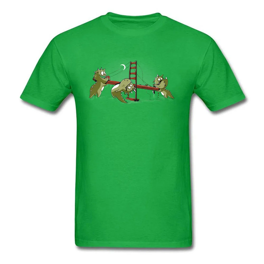 SummerFunny Short Sleeve T Shirt Summer Prevalent Crew Neck Cotton Fabric Tee Shirt Men T Shirts Monster Limbo Party  Monster Limbo Party green