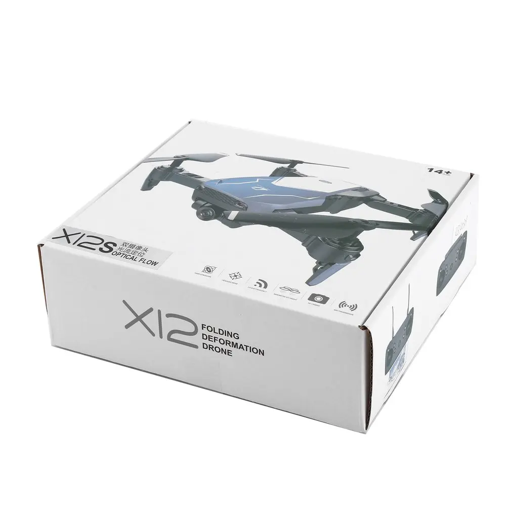 Новейший Дрон X12S с камерой 1080 P HD широкоугольный радиоуправляемый самолет 2,4 ГГц WiFi FPV Дрон RC вертолет удержание высоты RC Квадрокоптер