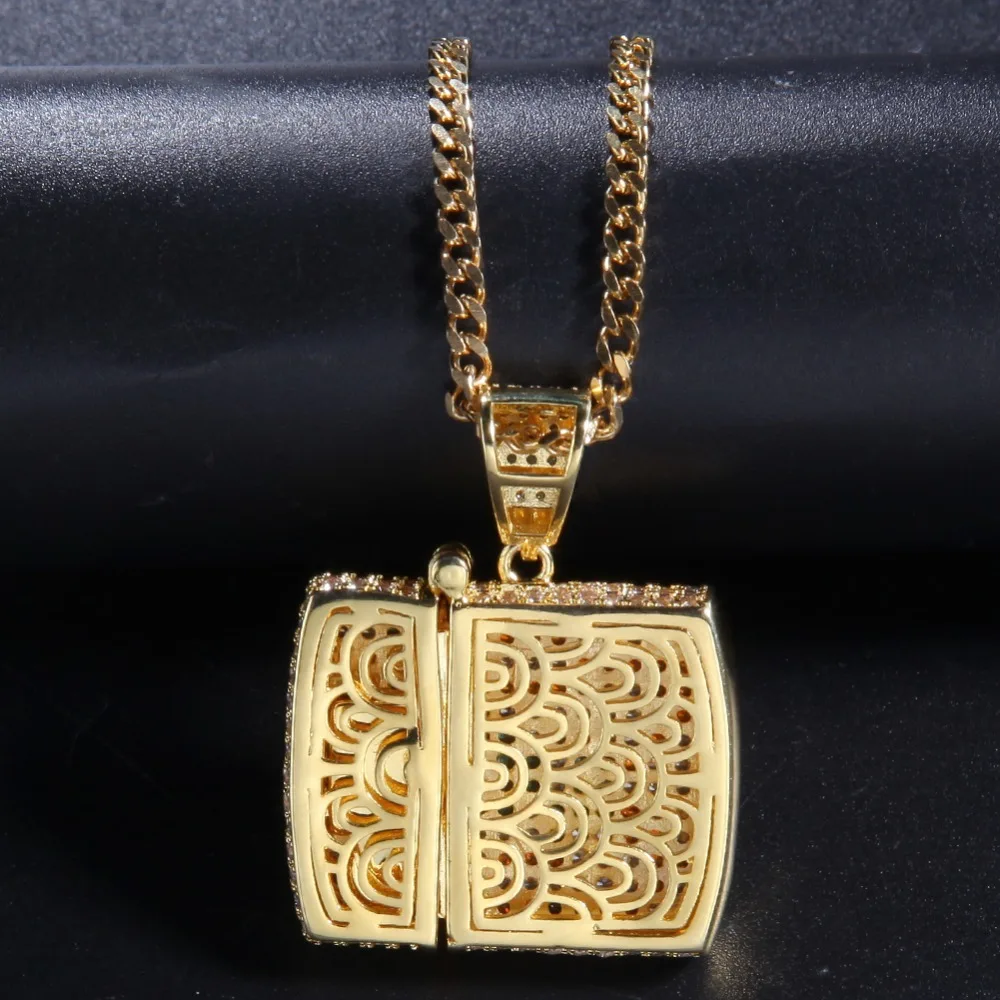 Шикарный король индивидуальная Зажигалка ожерелье хип-хоп полный Iced Out кубический цирконий золото серебро CZ камень