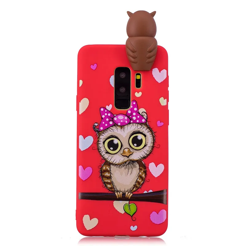 samsung cases cute Phone Case on for Samsung Galaxy S9 Plus S6 S7 Edge S8 Plus Note 8 9 S10 Plus Cover Fundas 3D Dolls Toys Cartoon Soft TPU Cases kawaii samsung cases