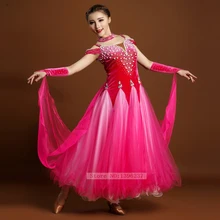 Flamenco Dance Dress Women Sexy Open Back Ballroom Competition Dance Dresses Lady Waltz Tango Modren Ballroom Costume