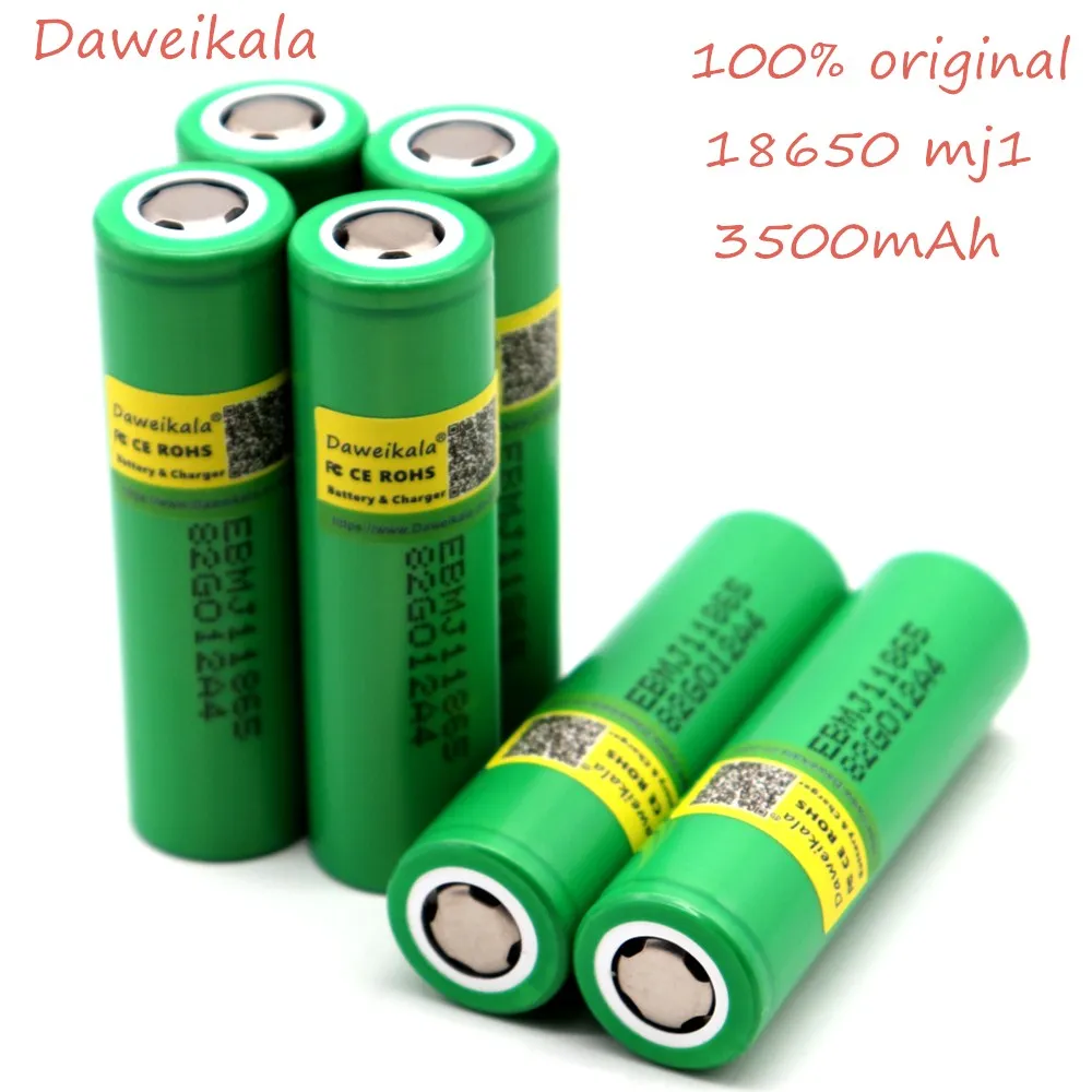

D 100% original 18650 battery 3500mah 3.7v rechargeable battery for LG MJ1 18650 lithium battery 3.7V 3500 mah