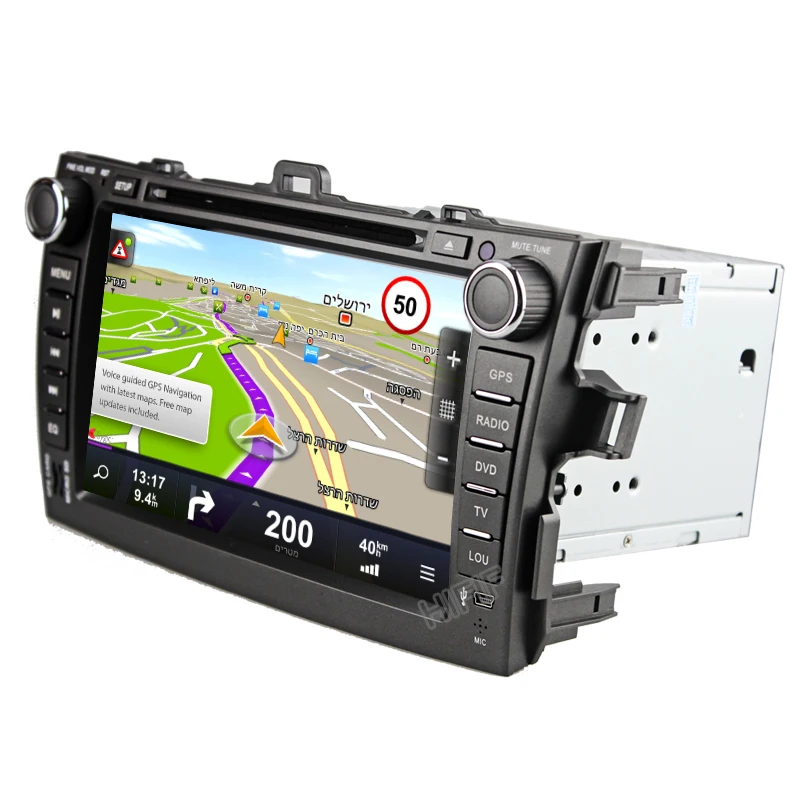 Perfect HIHIF Android 7.12 Quad Core Car DVD Stereo Unit GPS Navigation for Toyota Corolla 2007-2011 4G WIFI OBD II 2GB RAM 16GB ROM 2