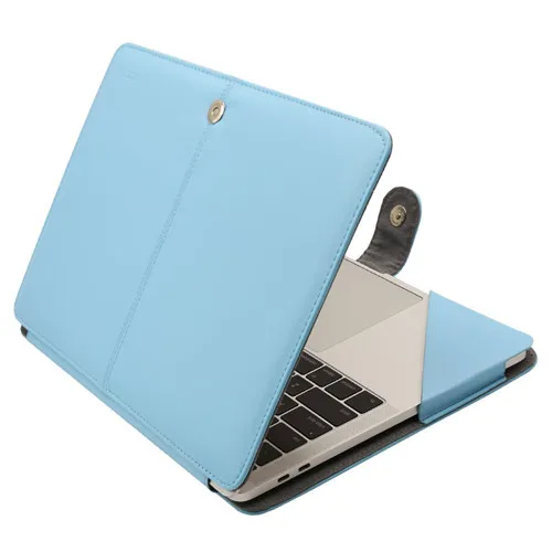 Чехол Mosiso из искусственной кожи для Macbook Pro 13 15 w/out touch bar retina версия Mac Pro Аксессуары - Цвет: Airy Blue