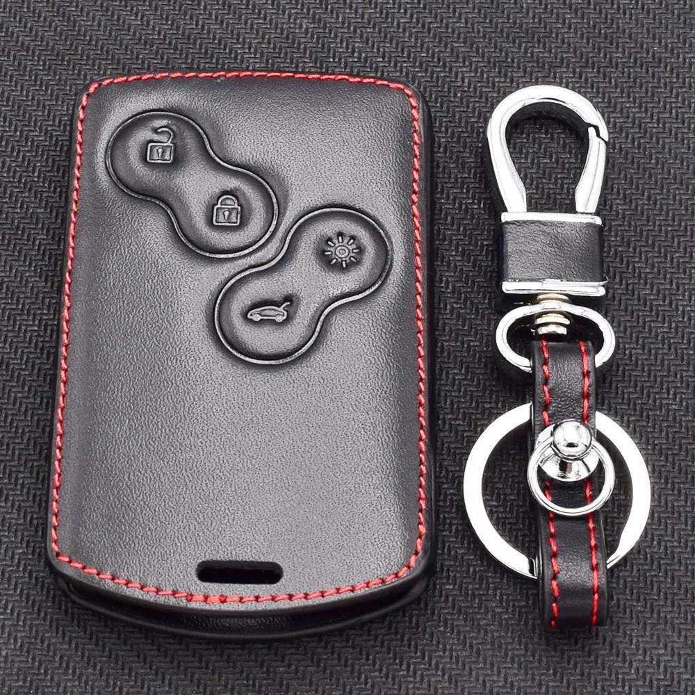 3 Renault Koleos Laguna 2 3 Megane 1 2 3 Sandero leather car key case cover