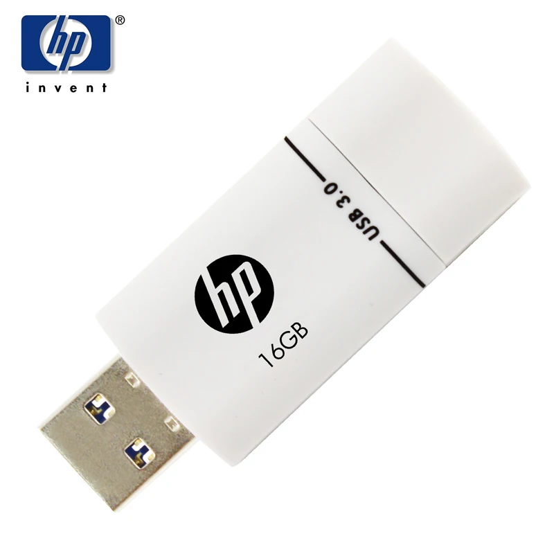 ФлешкаHp mini usb flash drive 16 ГБ высокая скорость 3.0 флешки x765w usb флэш-памяти диска пластиковые cle usb stick memoria 16 ГБ ручка диск флешки