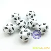 Bescon Alphabet Dice 20 Faces A-T Uppercase, 20 Sides Letter Dice, 3pcs Set 5