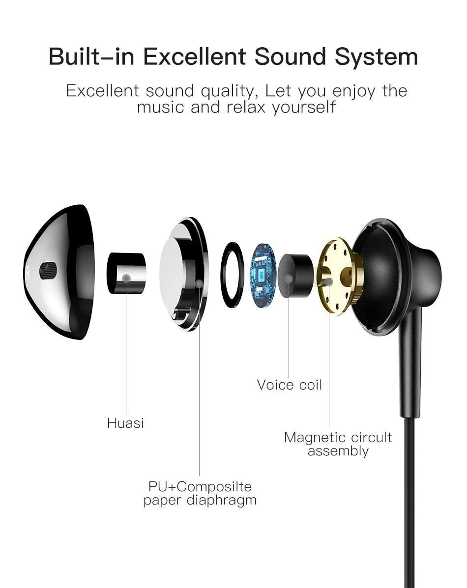 !ACCEZZ 2 in 1 Type C Magnetic Earphone For Xiaomi Samsung Huawei P30 P20 Smart Phone Charger Listening In-Ear Earphones Adapter (4)