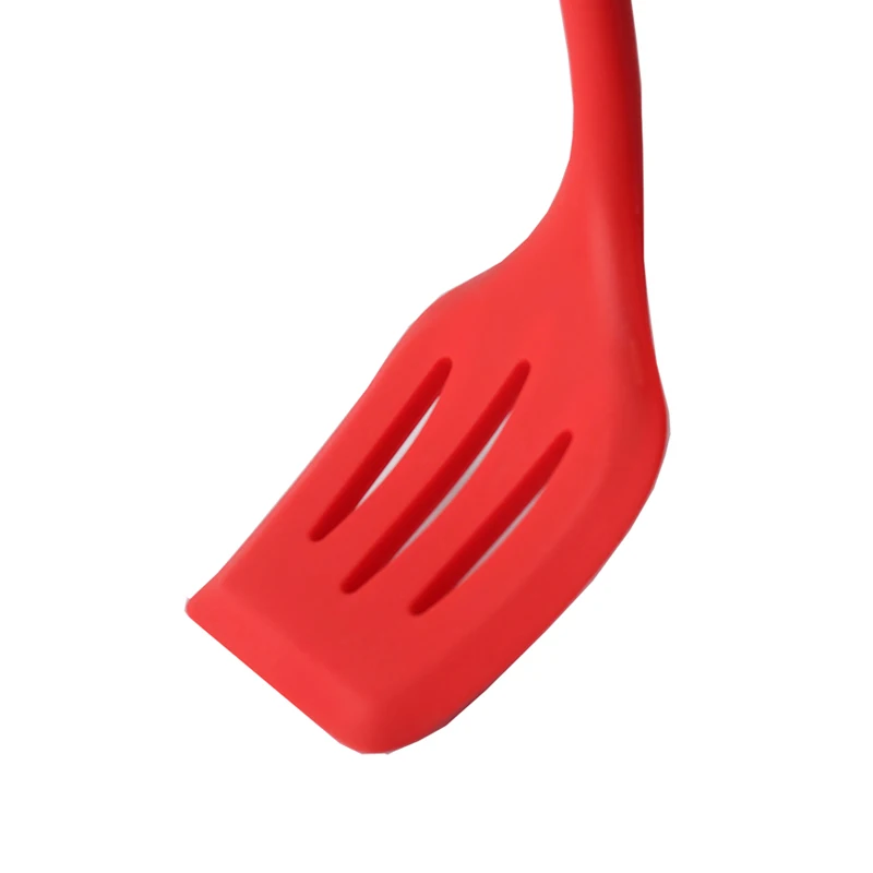 Silicone Slotted Turner Cooking Utensils Kitchen Spatula Slotted Pancake Turner Non-stick Frying Pan Pot Shovel Scoop Cookware