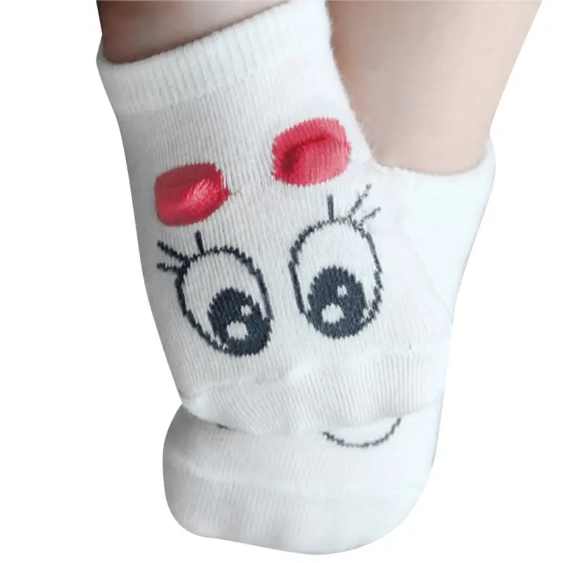 1 Pair Newborn Socks Baby Boy Kid Girls Infant Cute Eye Crib Warm