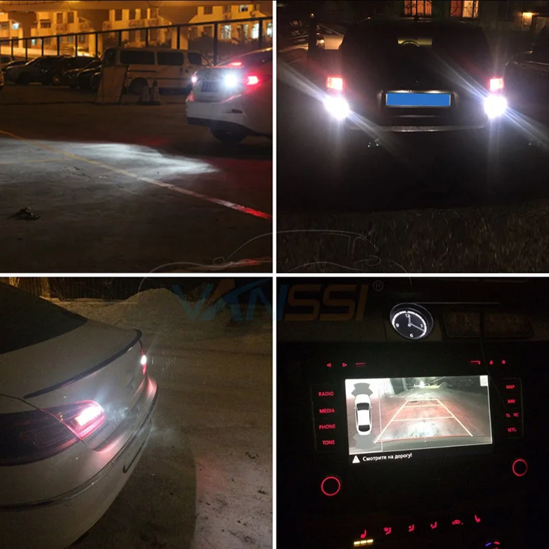 2x T15 W16W LED Canbus автомобильные задние фонари для Nissan Qashqai Juke Almera Tiida Note Pathfinder Primera x trail