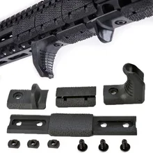 Tactical 4 Pcs/set Airsoft M-LOK Hand-Stop Kit Low-Profile Handle grip Handguard Grip for M-LOK MLOK Rail Cover BK durable diy plastic steel hand grip rail mount set for ak guns imitation guns black 4 pcs