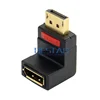 Up Angled 90 Degree DisplayPort DP Male to Display Port DP Female Extension Adapter Converter Connector Angle for DP Cables ► Photo 3/4
