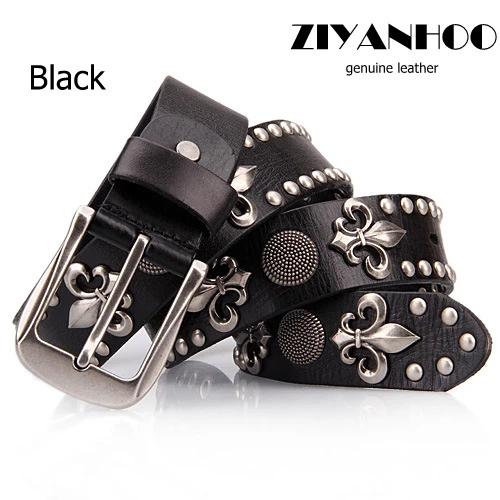 Nouvelle Mode en gros Rock & roll style de mode hommes & femmes importé  véritable ceinture en cuir personnels rivet bracelet No: WA1311048 |  AliExpress