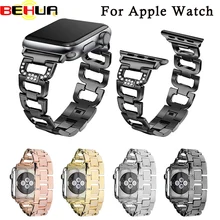 Для Apple Watch Band адаптер из нержавеющей стали для часов серии 3 2 1 Sport Edition 42 мм 38 мм ремешок для часов черный серебристый розовое золото