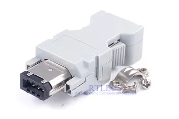 

2pcs Wire Solder Type Female SM-6P 55100-0670 IEEE1394 For Delta Yasukawa & Molex Servo Receptacle 6 Position Encoder Connector