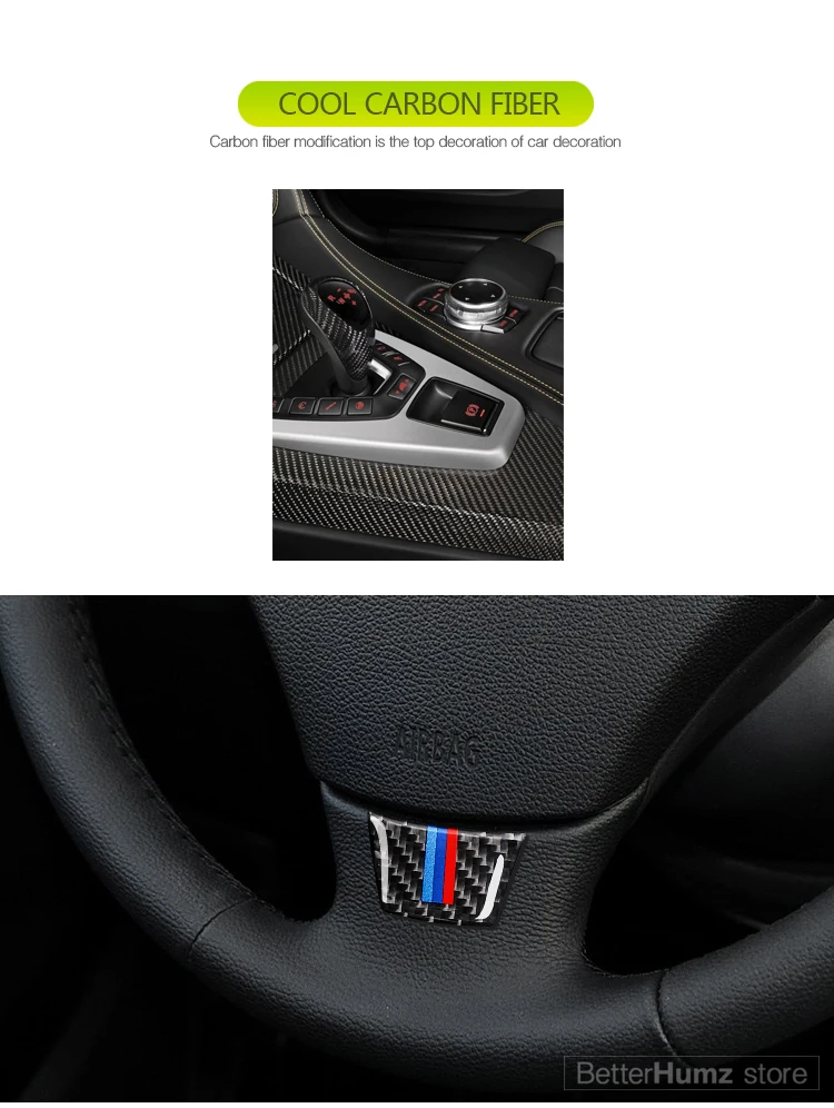Углерода Волокно рулевое колесо Стикеры м полосы эмблема 3D автомобиля Стикеры для BMW E70 E71 2008-2013X5X6 автомобиль Средства для укладки волос
