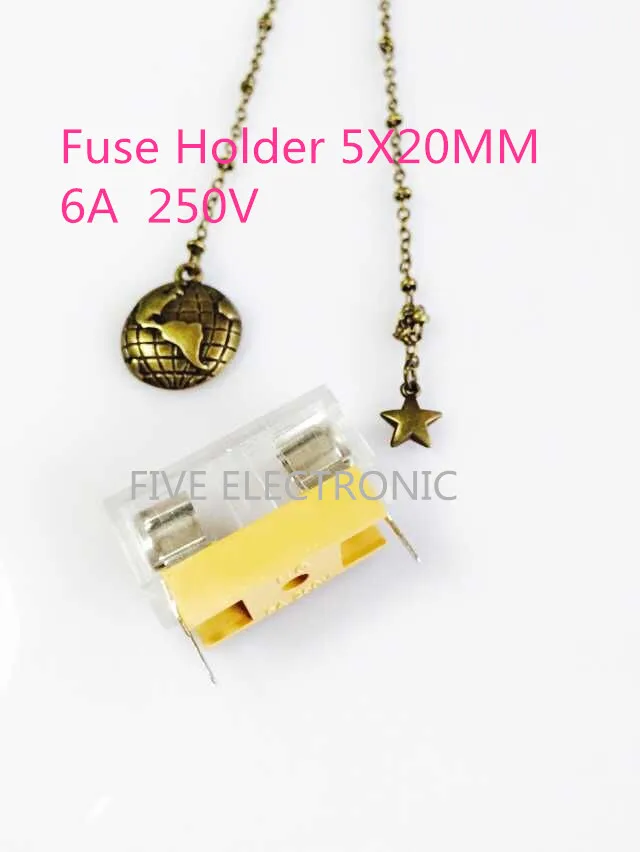

FUSE HOLDER 5X20MM, FUSE CASE,6A 250V with transparent lid
