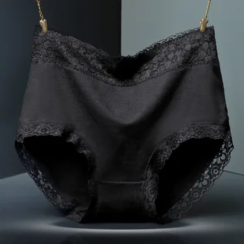 

High Waist Underwear Women Panties Women's Cotton Briefs Solid Everyday Panties Sexy Ladies Underwear Girls Lace Plus Size 4XL