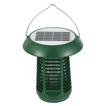 

Solar Mosquito Lamp Enhanced Zapper Waterproof Solar Powered LED Light Pest Bug Flying Insect Killer In the Ground Garden