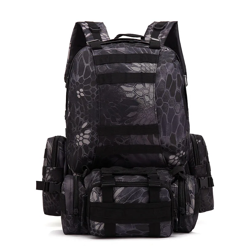 55L Military Tactical Backpack Assault Pack Outdoor Camping Hiking Travel Bag Cycling Climbing Rucksack Kitbag (14)