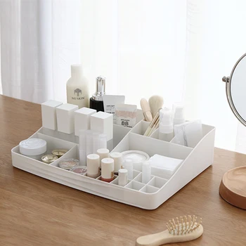 

Europe Style Multifunction Storage Box Dressing Table Makeup Storage Box Desktop Sundries Lipsticks Organizer Case Home Storage